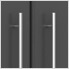 2 Door Tall Cabinet with 3 Shelves