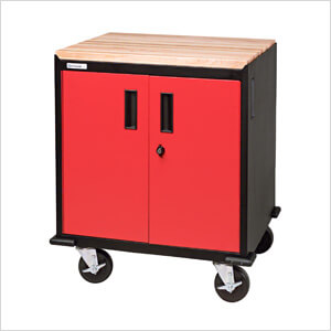 2 Door Base Cabinet - Black & Red