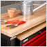 5 Drawer Base Cabinet - Black & Red