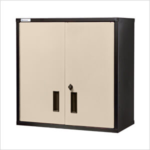 2 Door Wall Cabinet - Black & Mojave