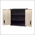 2 Door Wall Cabinet - Black & Mojave
