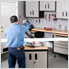 2 Door Wall Cabinet - Black & Mojave