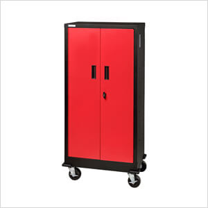 Tall Locker - Black & Red