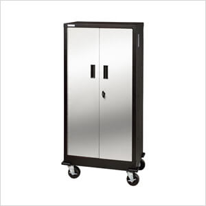 Tall Locker - Black & Steel