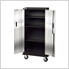 Tall Locker - Black & Steel