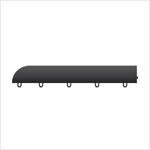 Black Female Floor Tile Edge with Corner