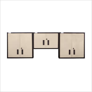 Mojave & Black Wall Cabinet Set