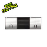 Stainless Steel Cabinet and Full Shelf Set