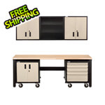 Geneva 8-Piece Mojave & Black Garage Set