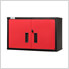 8-Piece Red and Black Workbench and Cabinet Set