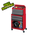 Stack-On Red 6-Drawer Chest/Cabinet Combo