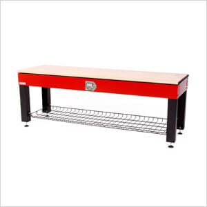 Red Storage Activity Bench