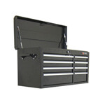 Excel Hardware 8-Drawer Black Metal Tool Chest