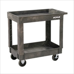 Large 2 Tier Plastic Utility Cart