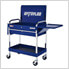 1-Drawer Blue Metal Utility Cart