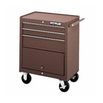 Waterloo 3-Drawer 26" Brown Roller Cabinet
