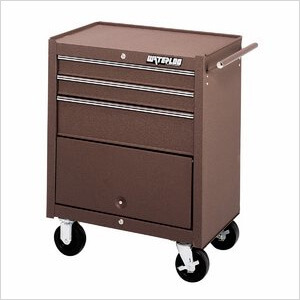 3-Drawer 26" Roller Cabinet with Bulk Storage