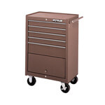 Waterloo 5-Drawer 26" Brown Roller Cabinet