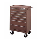 Waterloo 7-Drawer 26" Brown Roller Cabinet