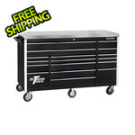 Extreme Tools 17-Drawer 72" Black Roller Cabinet
