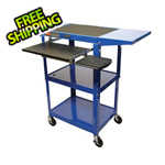 Luxor Height Adjustable Workstation in Blue