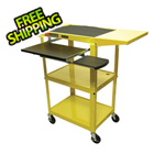Luxor Height Adjustable Workstation in Yellow