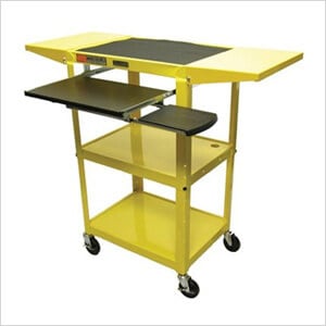 Height Adjustable Workstation in Yellow