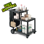 Luxor 3-Shelf Janitorial Cart