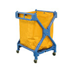 Luxor Folding Laundry Cart with Nylon Bag
