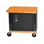 H. Wilson 26" Orange Tuffy Cart with Cabinet