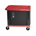 H. Wilson 26" Red Tuffy Cart with Cabinet