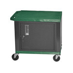 H. Wilson 26" Hunter Green Tuffy Cart with Cabinet