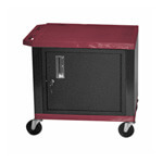 H. Wilson 26" Burgundy Tuffy Cart with Cabinet