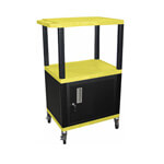H. Wilson 42" Yellow Tuffy Cart with Cabinet