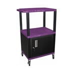 H. Wilson 42" Purple Tuffy Cart with Cabinet