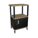 H. Wilson 42" Tan Tuffy Cart with Cabinet