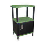 H. Wilson 42" Green Tuffy Cart with Cabinet
