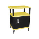 H. Wilson 34" Yellow Tuffy Cart with Cabinet