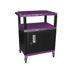 H. Wilson 34" Purple Tuffy Cart with Cabinet