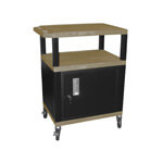 H. Wilson 34" Tan Tuffy Cart with Cabinet
