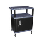H. Wilson 34" Topaz Blue Tuffy Cart with Cabinet