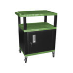 H. Wilson 34" Green Tuffy Cart with Cabinet