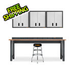 Gladiator 8 ft. Workbench and Wall Cabinet Kit