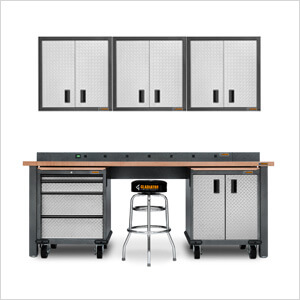 8 ft. Workbench, Base and Wall Cabinet Kit