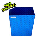 Geneva Small Blue Tread Plate Trash Bin