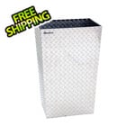 Geneva Large Aluminum Tread Plate Trash Bin