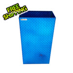 Geneva Large Blue Tread Plate Trash Bin