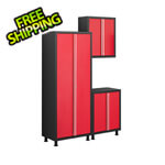NewAge Products 3 Piece Grey Cabinet Set