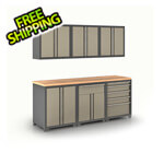 Coleman 7 Piece Garage 18 Gauge Taupe Cabinet Kit: Option 5