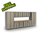 Coleman 12 Piece Garage 18 Gauge Taupe Cabinet Kit: Option 7